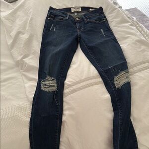 Frame Denim Women's Distressed Blue Jeans